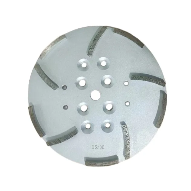 Disco de molienda de diamante en segmentos en forma de hoz