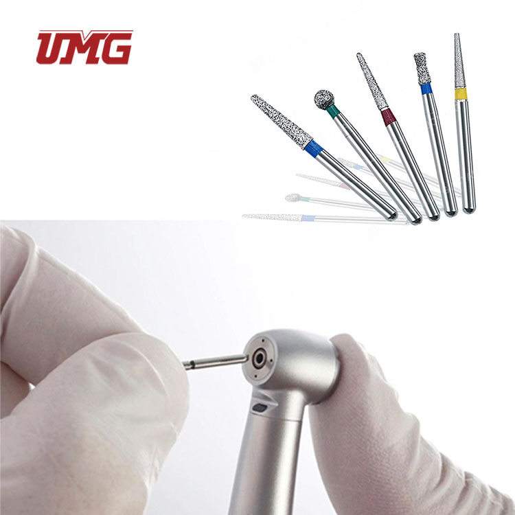 Fabricante dental instrumentos de pulido dental fresas de diamante dental