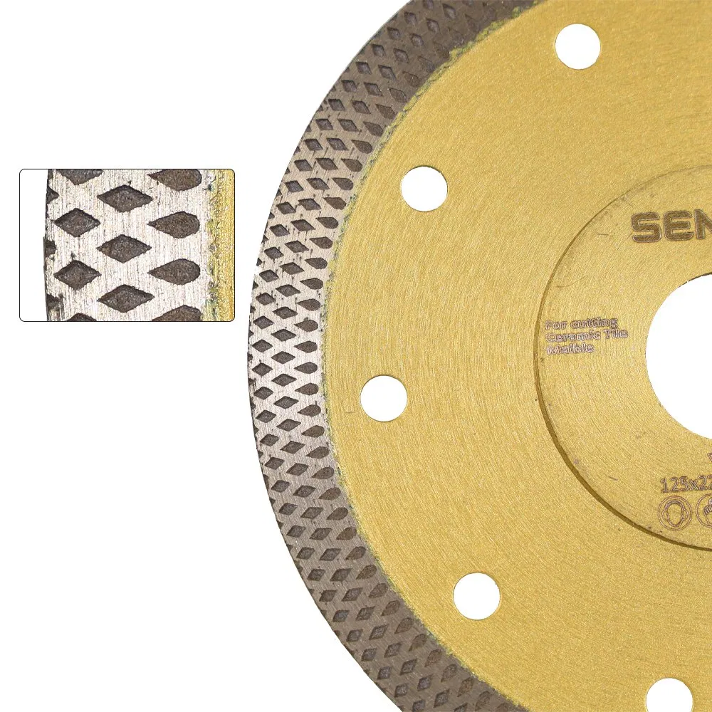 Disco de corte de diamante circular para azulejos, hoja de sierra de porcelana, cuchillas de corte de diamante para cerámica