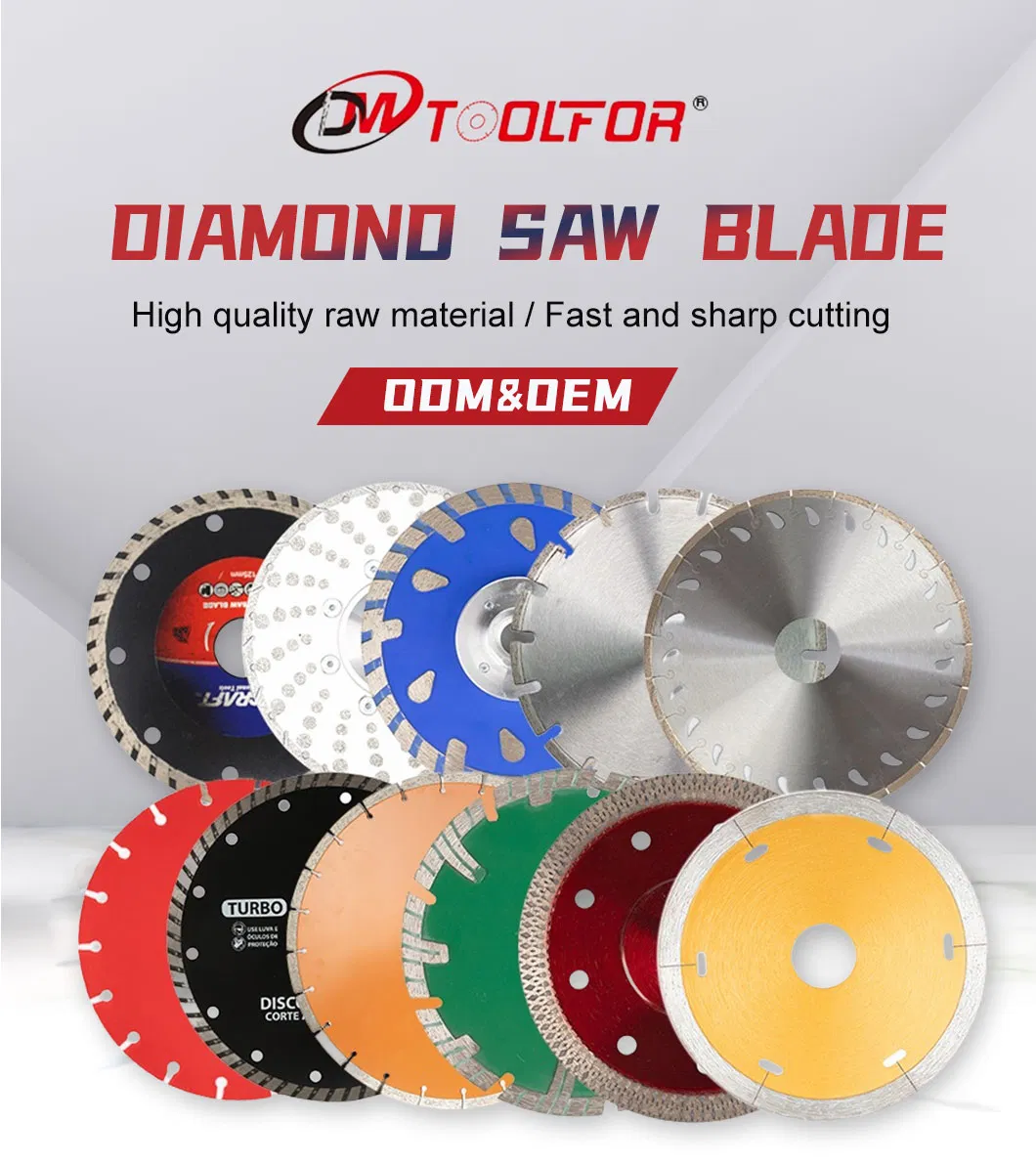 HOJA DE SIERRA DE DIAMANTE TURBO PRENSADA EN CALIENTE