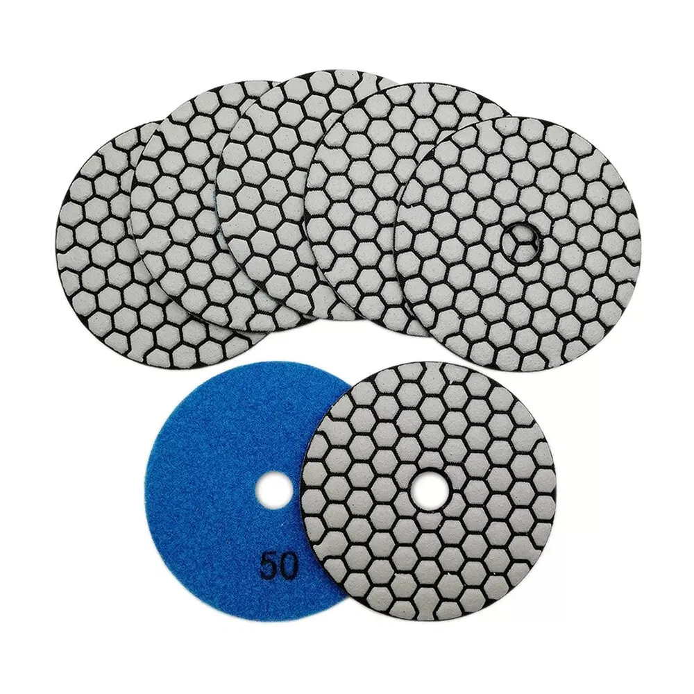 Pulido de Diamante Pad#50 4inch Disco de Lijado en Seco para Concreto, Mármol, Granito