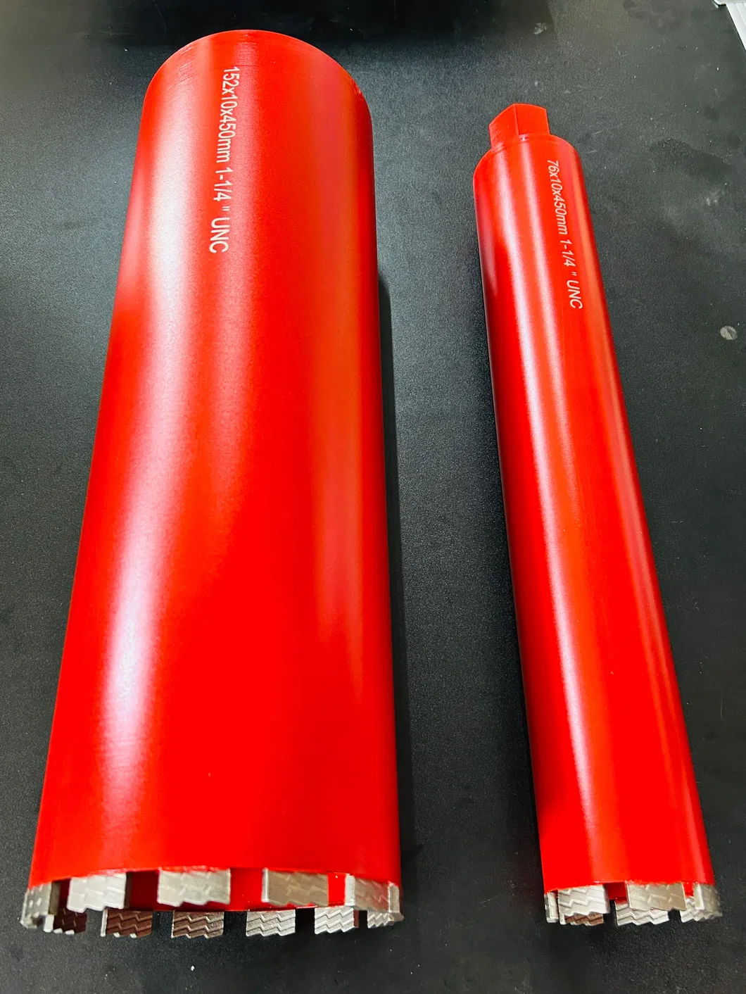 Brocas de diamante de segmento de relámpago con 10mm altura de segmento herramientas de perforación