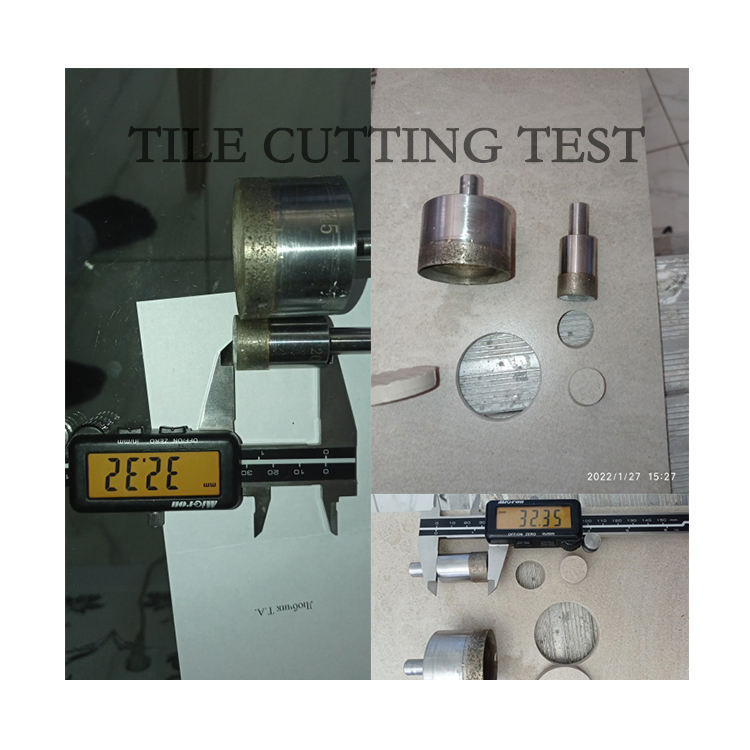 4-86mm Broca de diamante de núcleo para azulejos de vidrio cerámico sinterizado con vástago recto