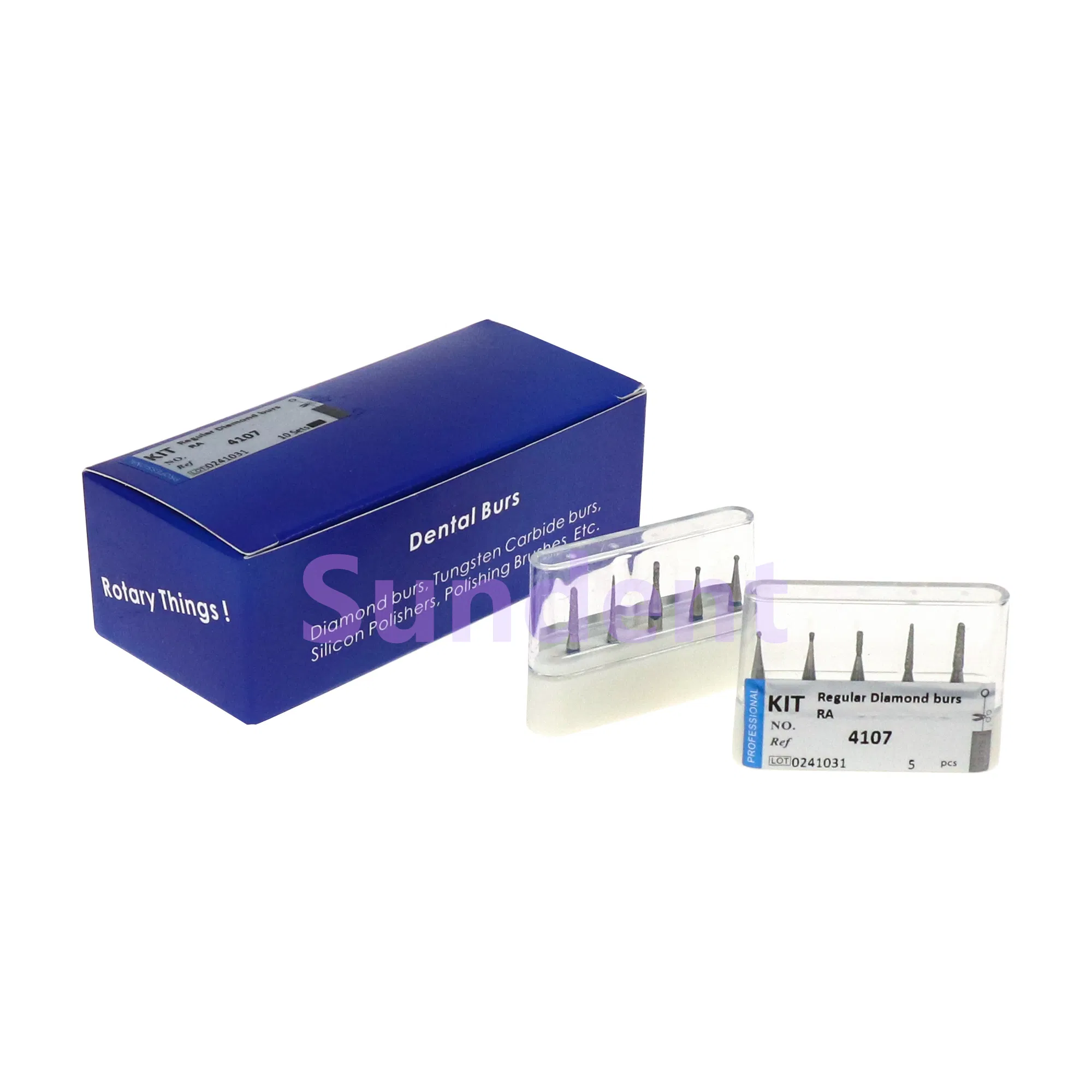 Kit de Pulido para Estudiantes Principiantes de Burs de Diamante Ra 4107 Fábrica de Taladros Dentales