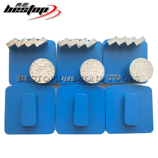 Segmentos de molienda en forma de diamante Redi Lock para escaleras
