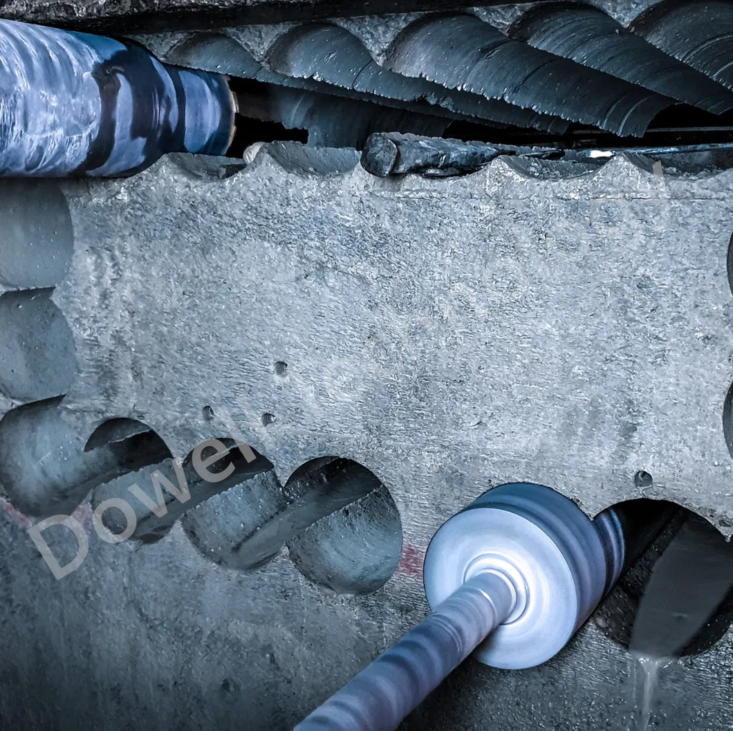 Broca de núcleo de diamante húmedo soldada con láser premium para perforación de concreto