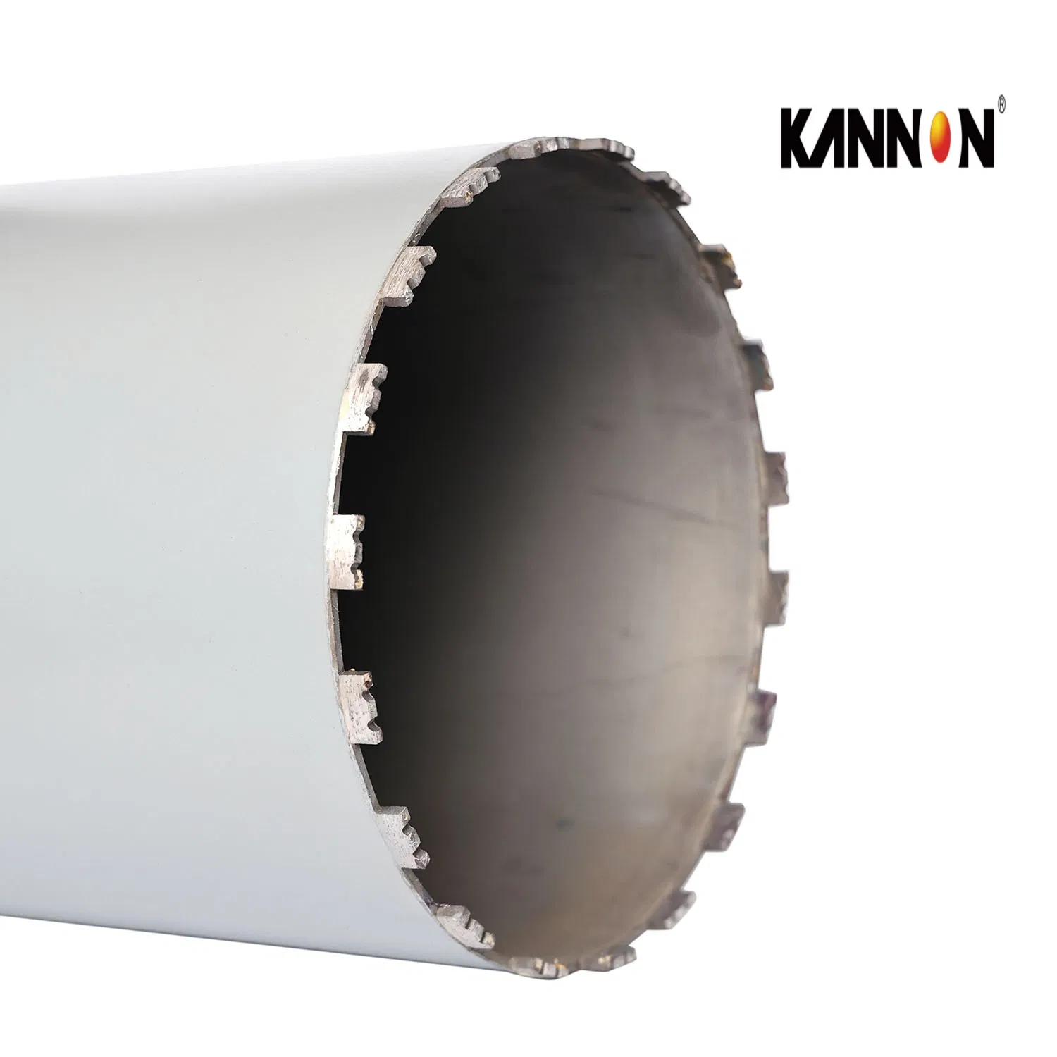 Broca de núcleo de diamante de tipo húmedo de gran diámetro con segmentos de diamante premium, broca de núcleo refrigerada por agua de alta eficiencia para diversos materiales de construcción