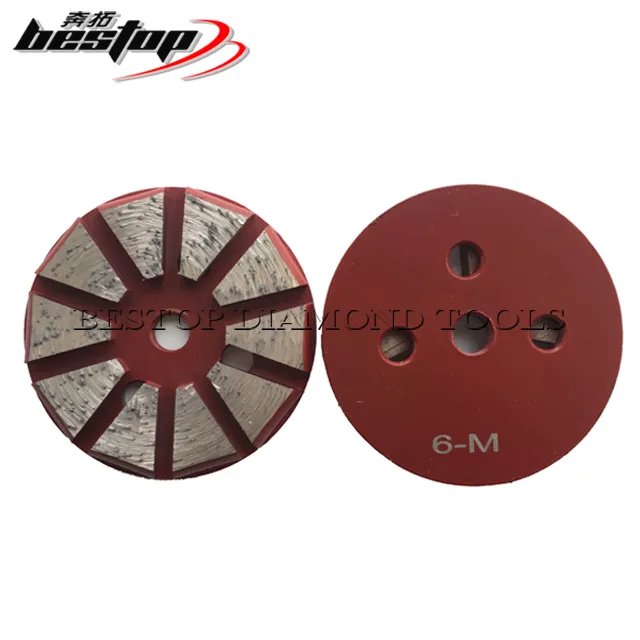 10 pulgadas esmeriladoras de piso 3 Segs Diamond esmerilado de piso Polishing Discos para hormigón