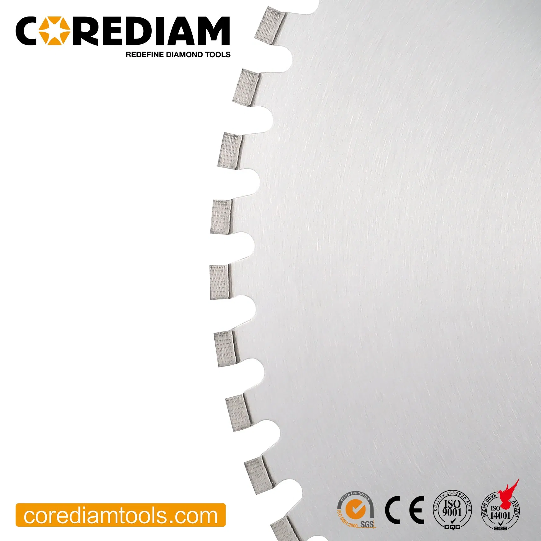 1000mm Disco de Corte de Diamante con Soldadura Láser para Corte de Concreto Reforzado