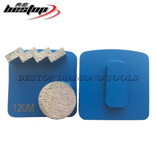 Segmentos de molienda en forma de diamante Redi Lock para escaleras