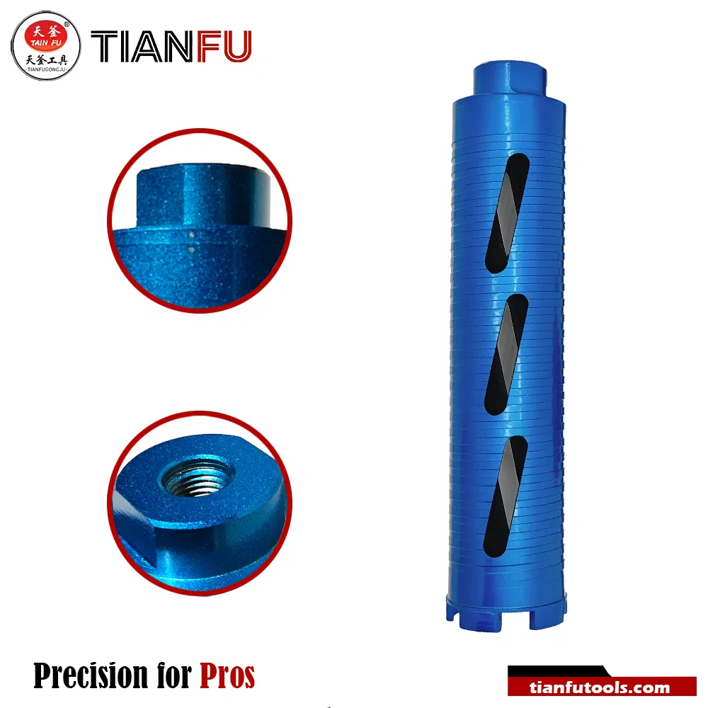 295mm Broca de núcleo de diamante seca de cara plana para concreto con 5/8-11 rosca