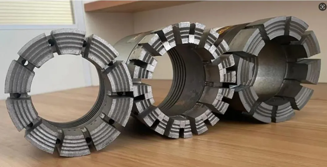 Brocas de núcleo de diamante impregnado Hq Pq Nq para perforación de exploración