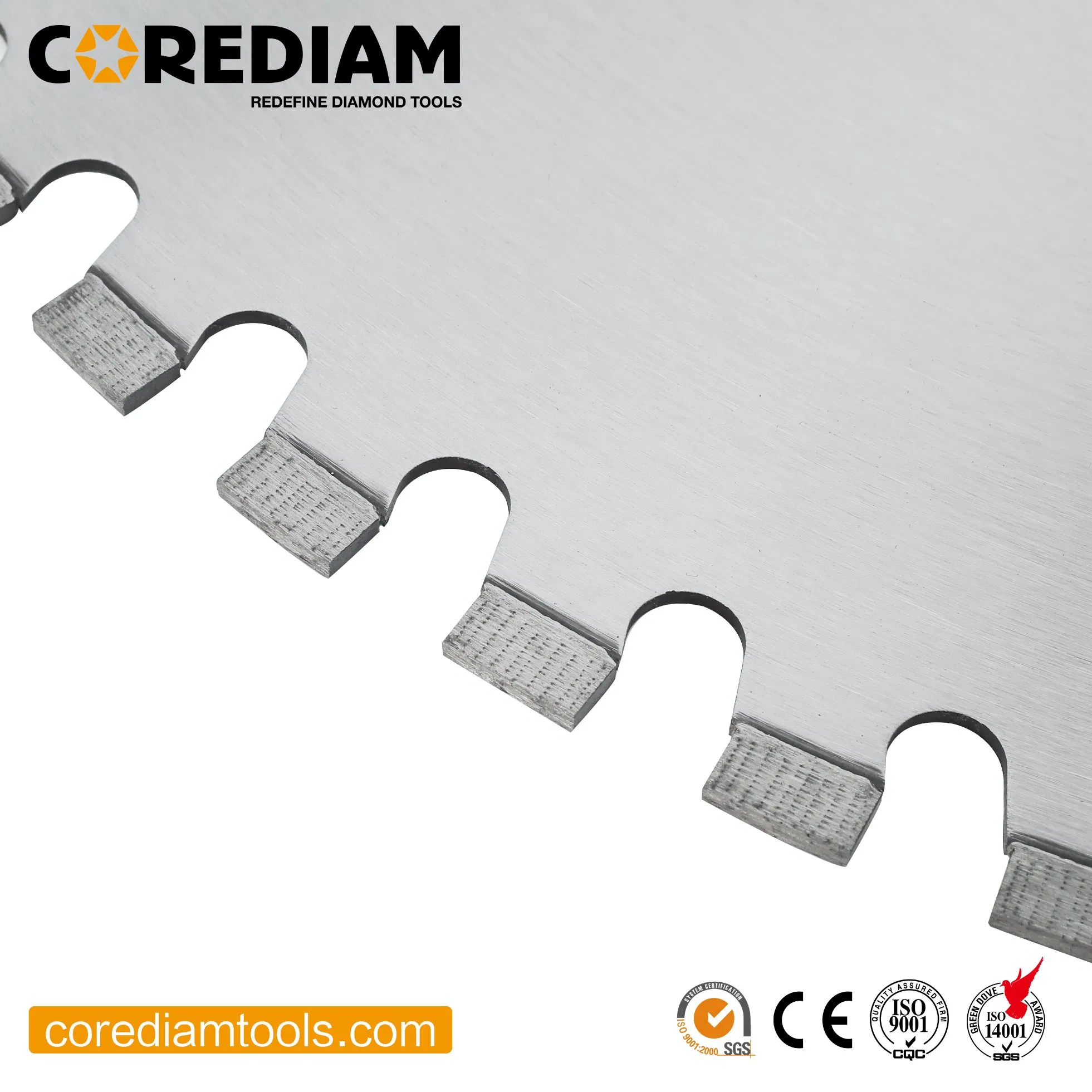 1000mm Disco de Corte de Diamante con Soldadura Láser para Corte de Concreto Reforzado