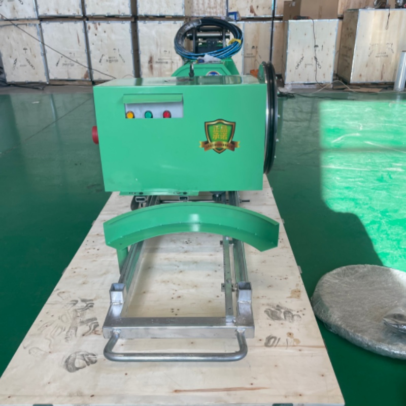 Sierra de hilo diamante automática con pista de goma para minería de concreto y granito
