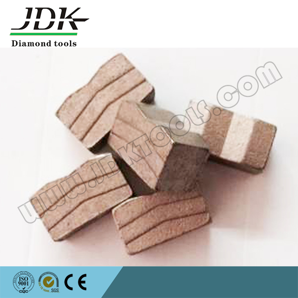 Segmento de hoja de herramienta de diamante tipo sándwich para corte de piedra azul de EE. UU