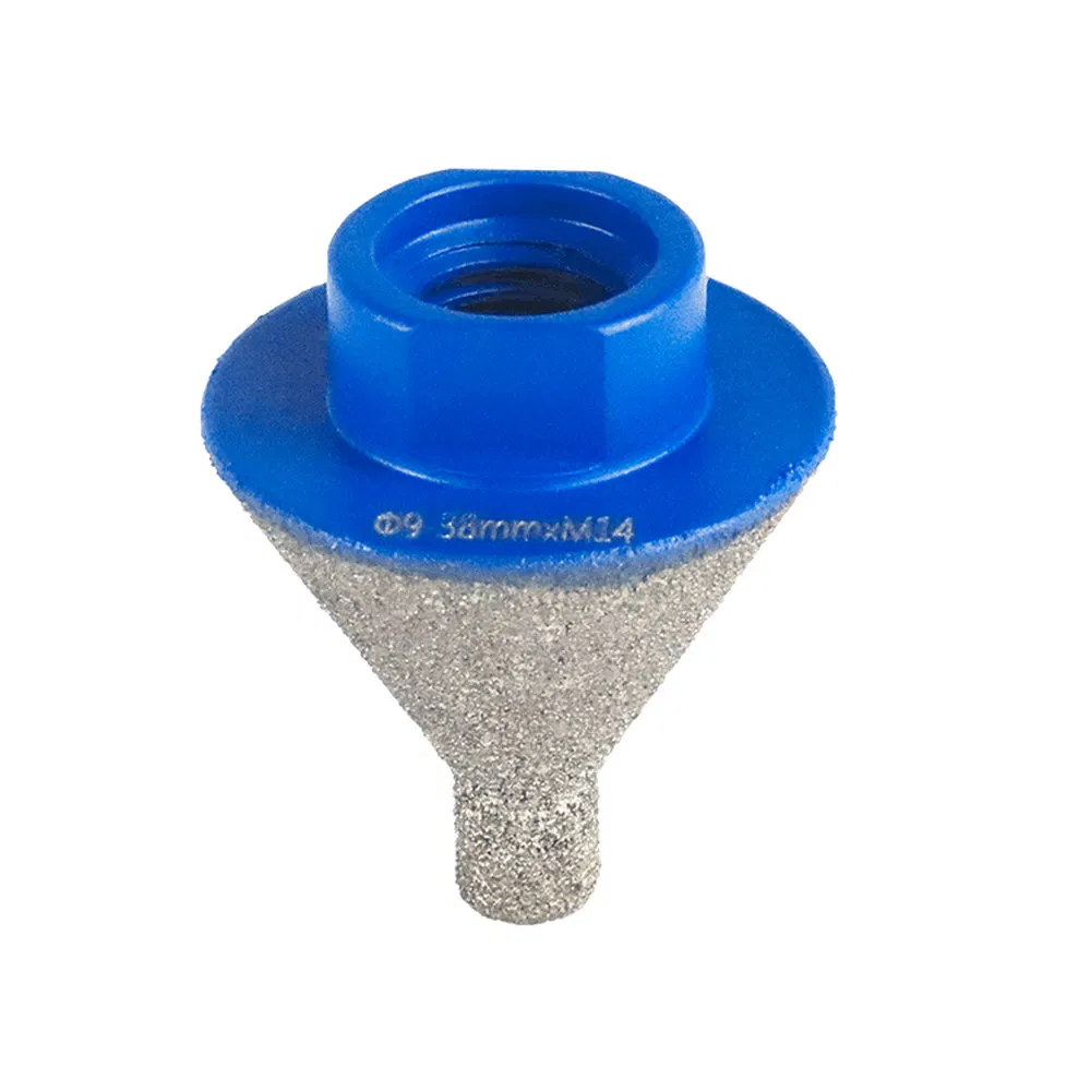 20/25/38/40/45/48mm Fresa de diamante para biselar y chaflanar, bits de fresado de diamante para agrandar, pulir, recortar y dar forma a agujeros existentes