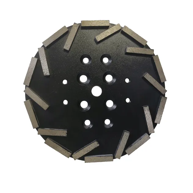 Disco de molienda de diamante en segmentos en forma de hoz