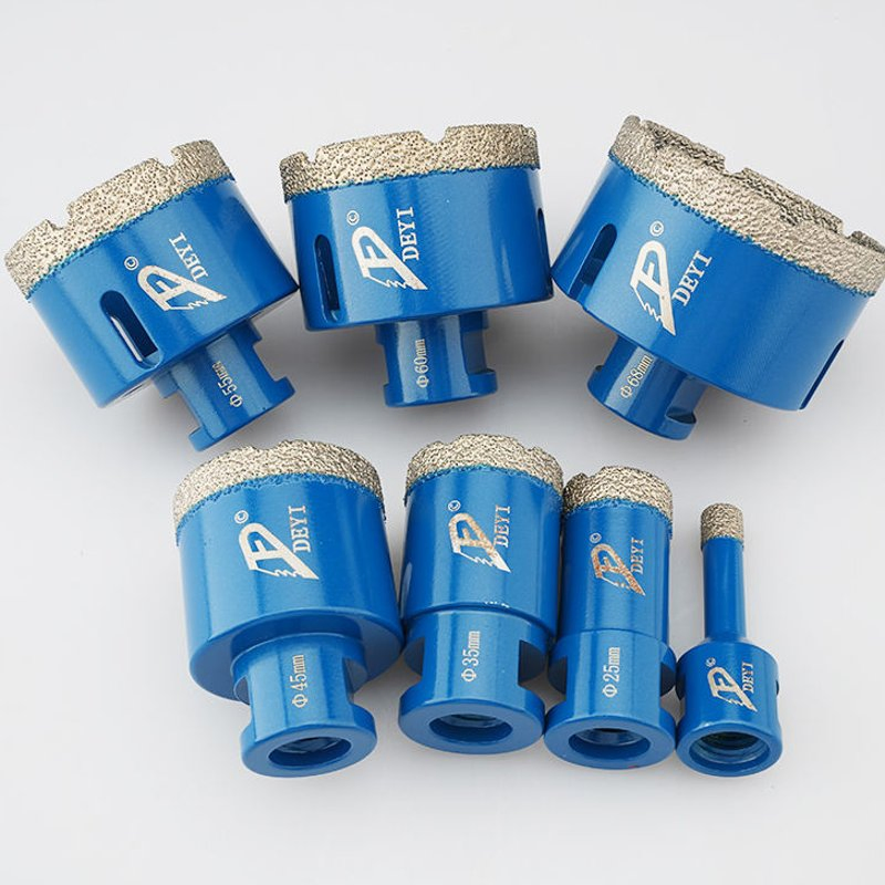 Brocas de núcleo de diamante con soldadura al vacío para azulejos de porcelana, mármol y granito
