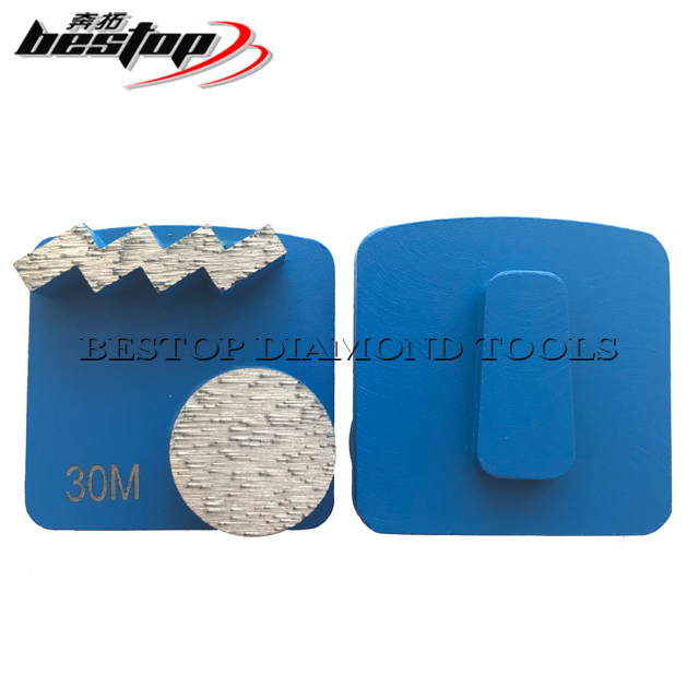 Segmentos de molienda en forma de diamante Redi Lock para escaleras