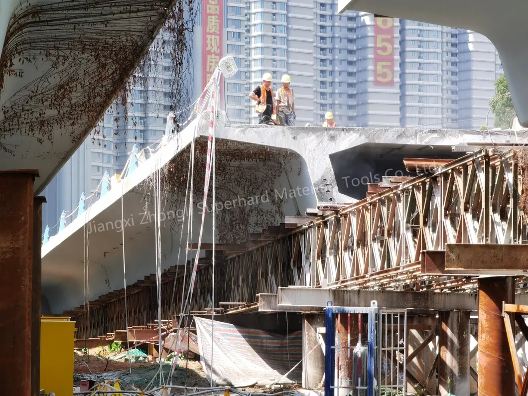 10.5mm Sierra de alambre de diamante para cortar concreto y acero en construcción