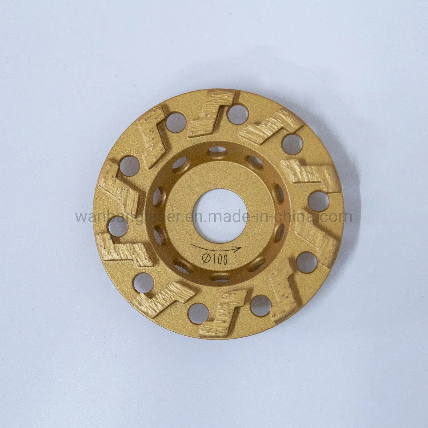 Disco de molienda de diamante de dientes pequeños para un rápido pulido de suelos de concreto