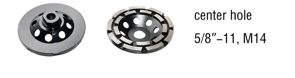 Rueda de copa de diamante de doble fila de alto rendimiento para herramienta de diamante