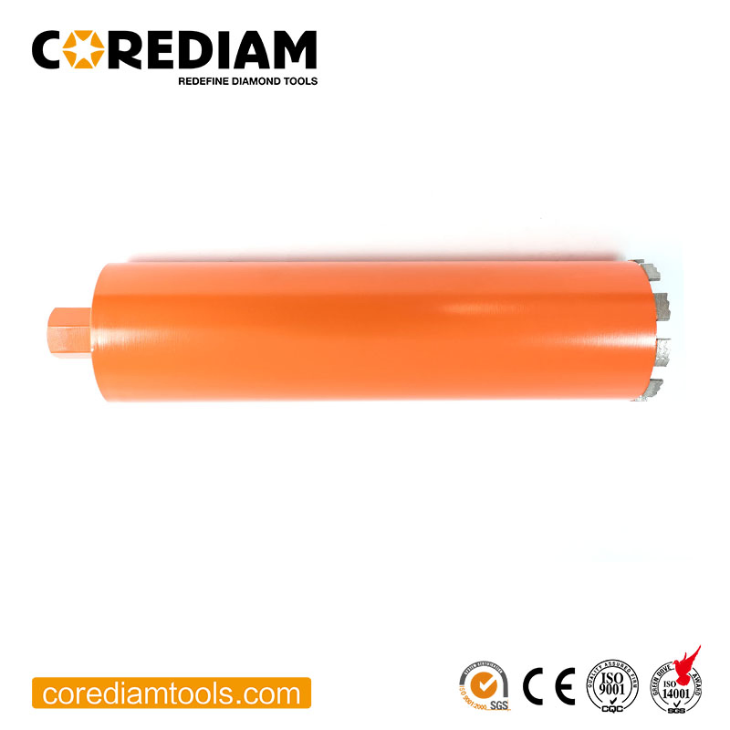 Brocas de diamante de segmento de relámpago con 10mm altura de segmento herramientas de perforación
