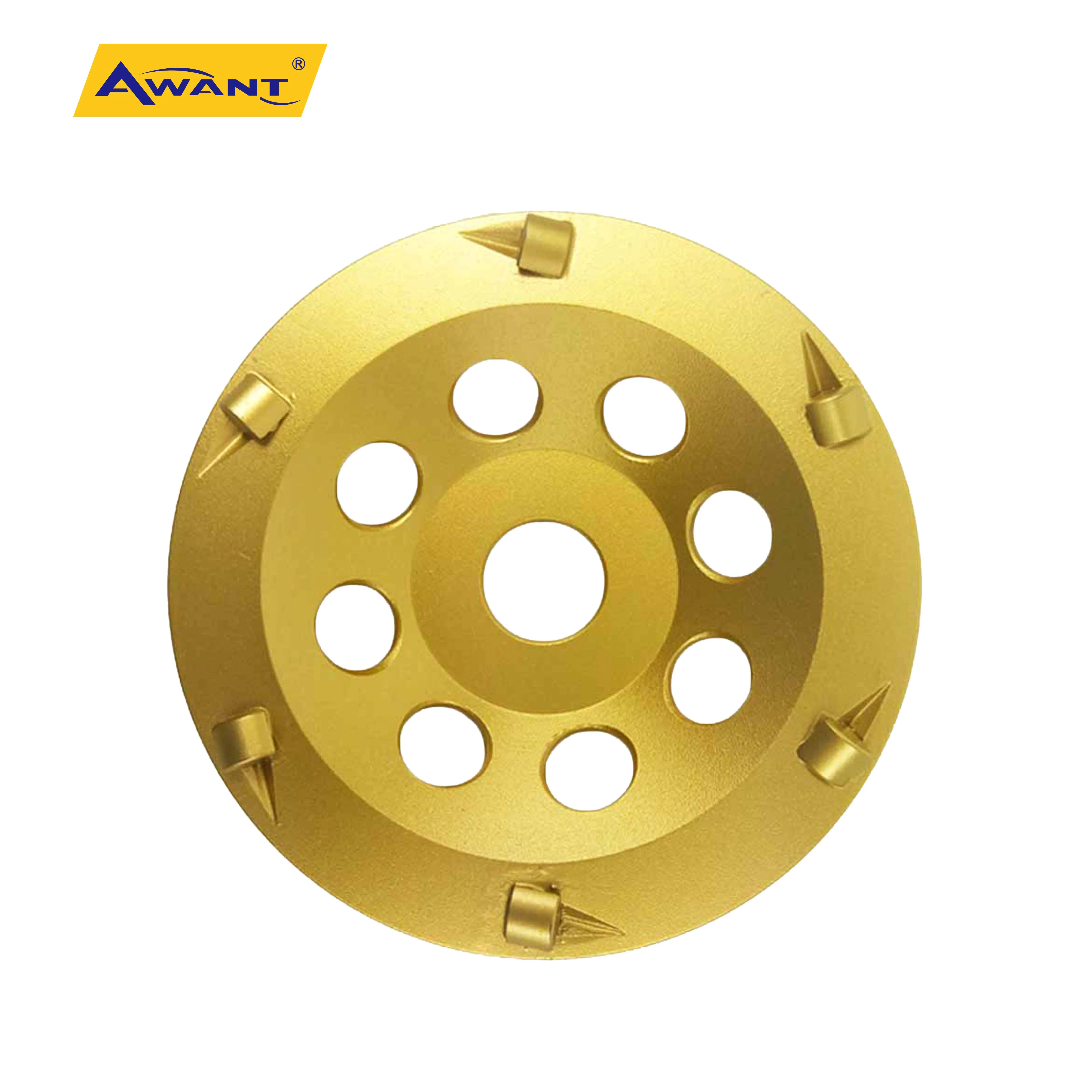Rueda de Copa de Diamante PCD Brillante 5 Pulgada 125mm para Pintura de Piso de Epoxi
