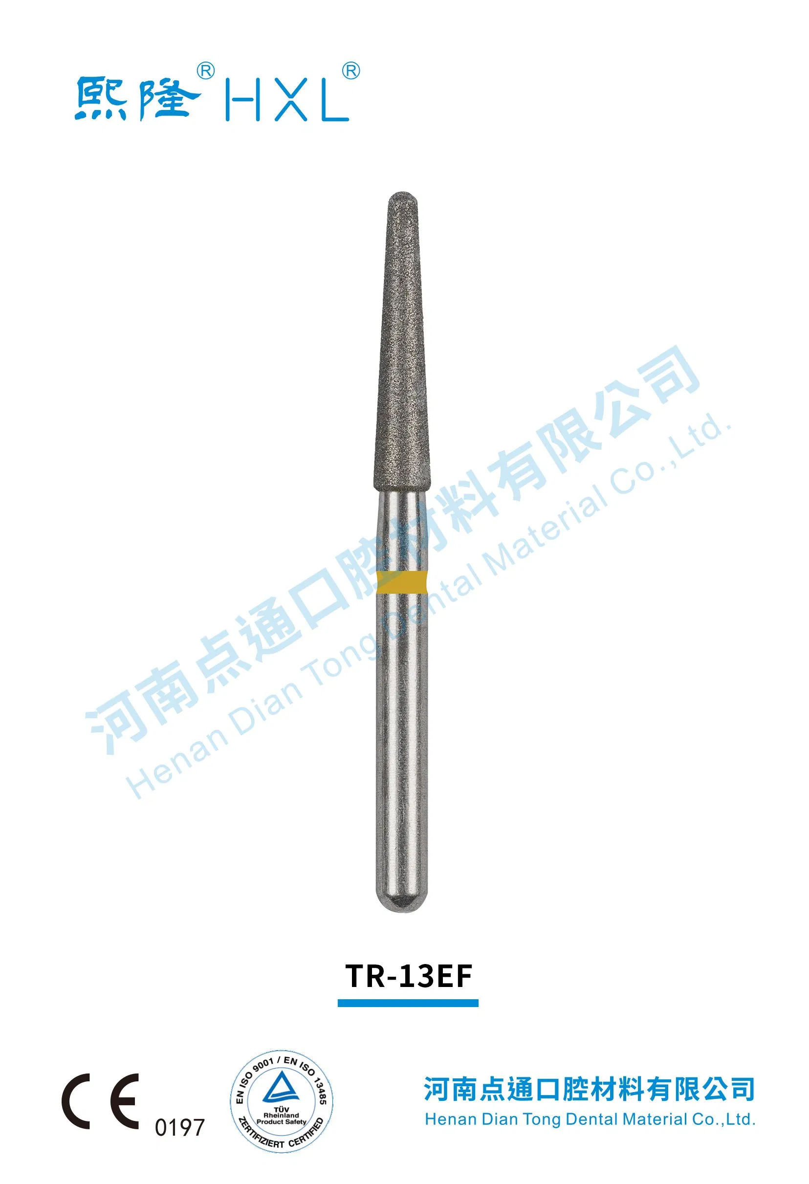 Fresas de diamante dental para dentistas fabricante de productos dentales Tr-13ef/199-018ef