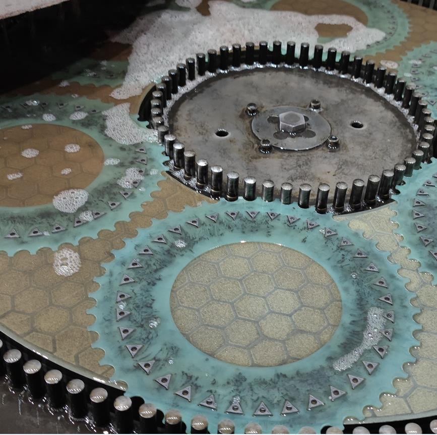 Disco de rectificado de diamante con enlace cerámico especial de diámetro 700mm para cortador de carburo