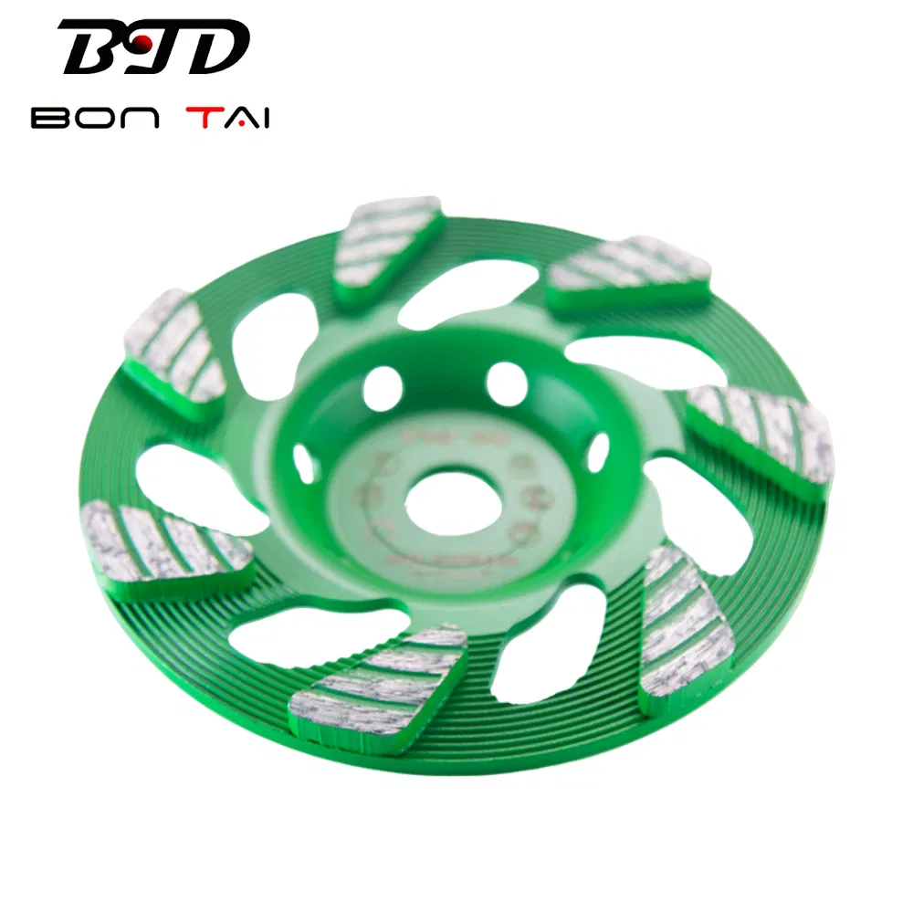 6" Rueda de copa de molienda con forma de diamante de hojas