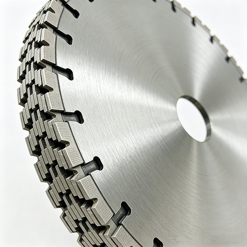 Φ600-φ1600 Hoja de sierra circular de diamante Arix de corte fino y resistente para cortar concreto duro y roca