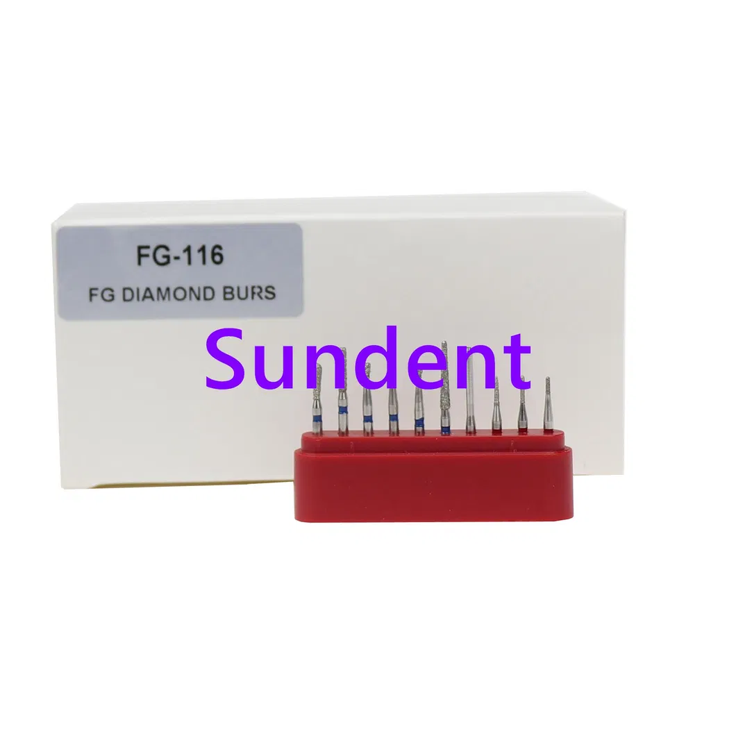 Kits de fresas de diamante Fg para piezas de mano de alta velocidad Fg-116 Uso clínico