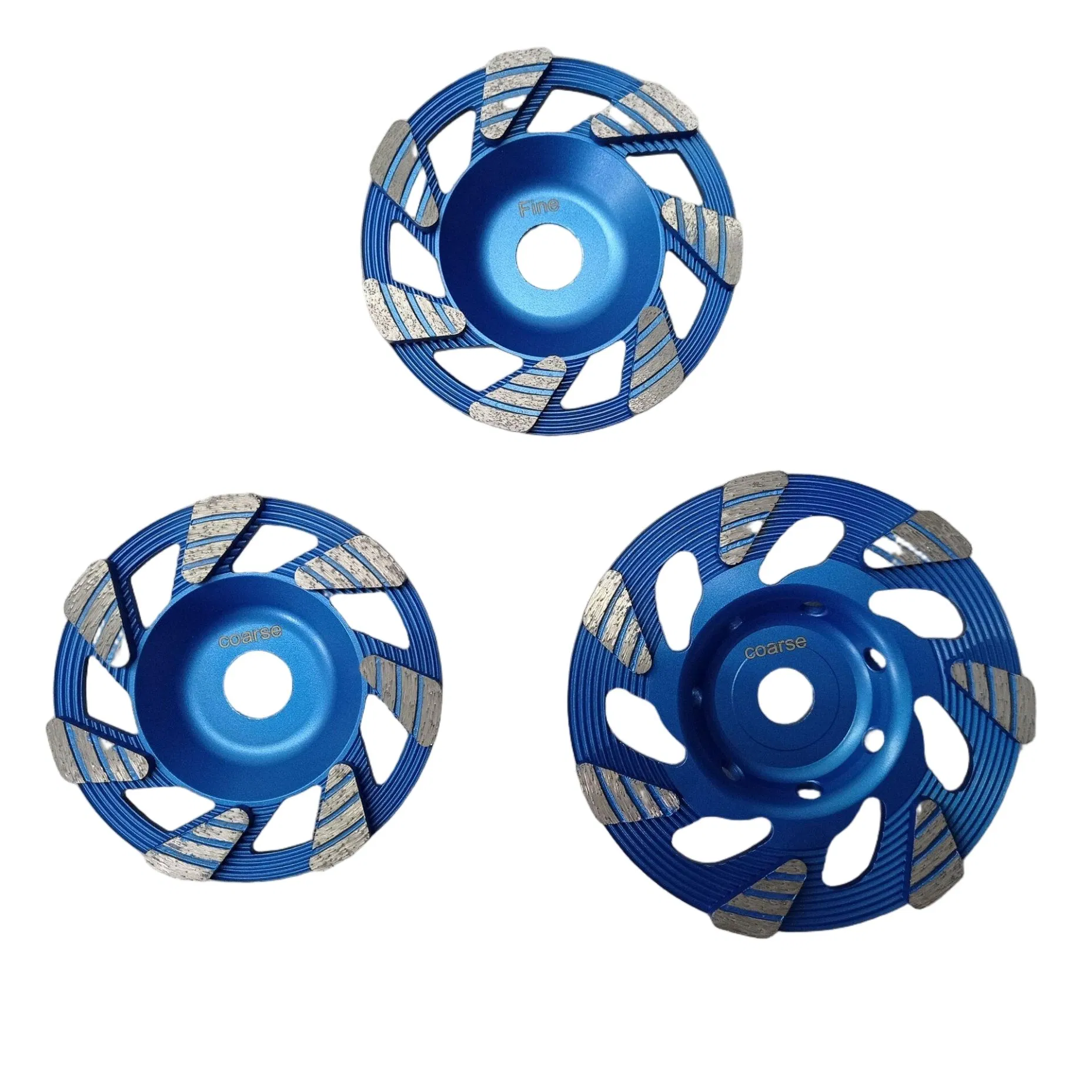 7" Rueda de molienda flexible de concreto con forma de diamante en hojas