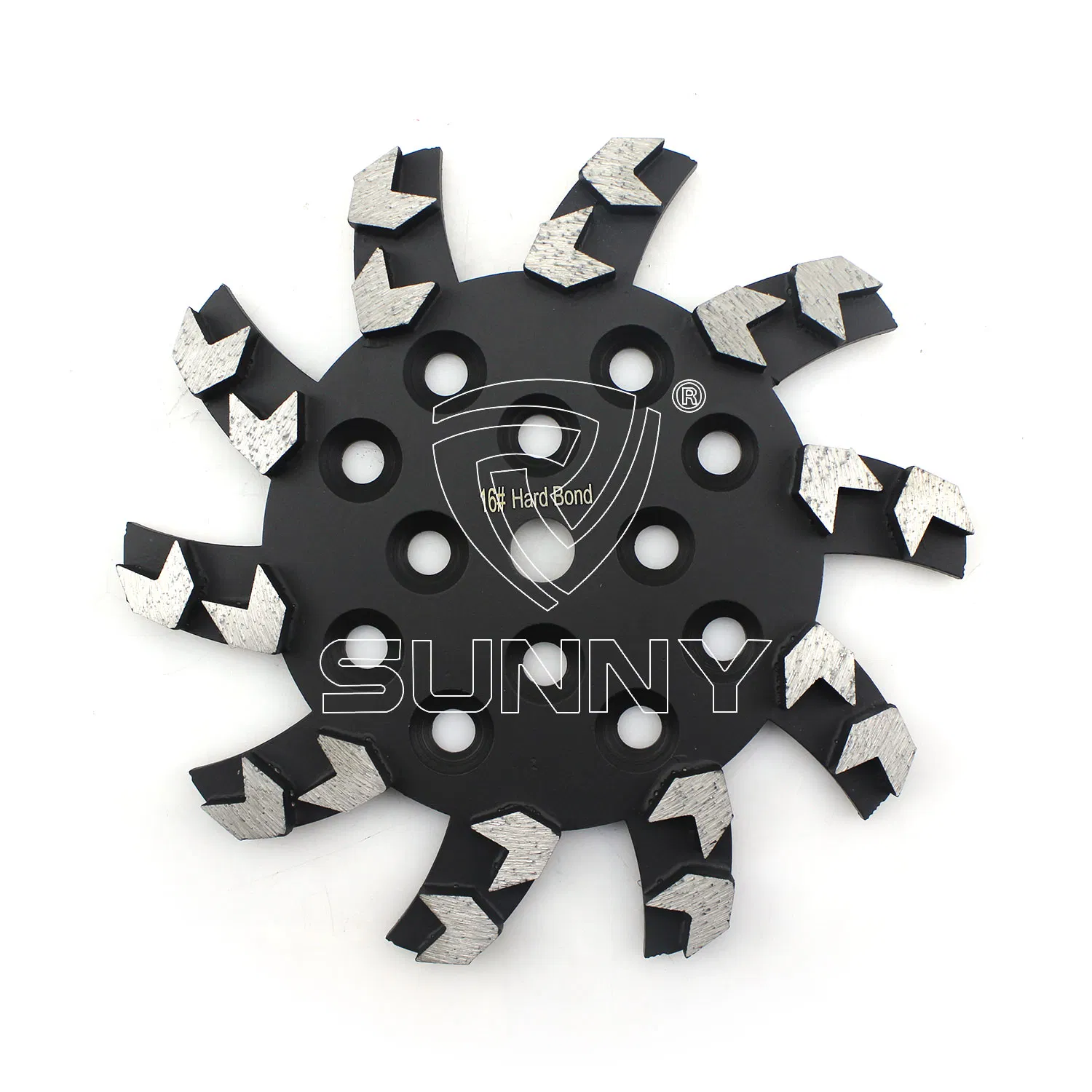 250mm Disco de molienda de diamante en forma de flecha para concreto