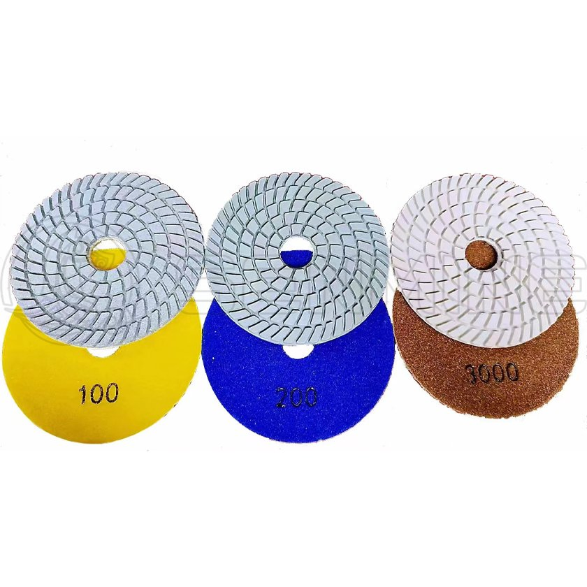 Herramienta de Diamante Senmine 100mm Almohadilla Abrasiva OEM para Granito Uso Húmedo Almohadillas de Pulido de Diamante