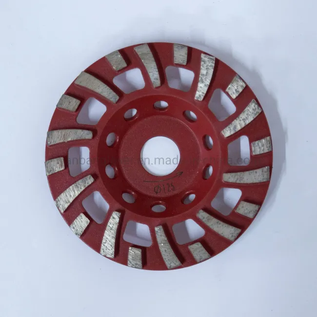 Disco de molienda de diamante de dientes pequeños para un rápido pulido de suelos de concreto