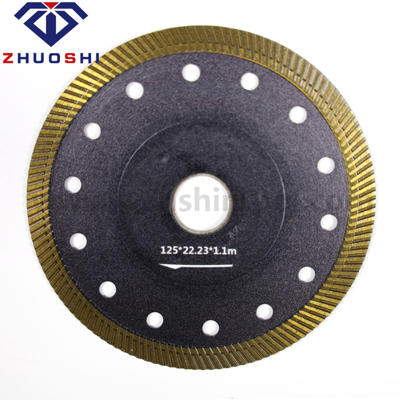 Rueda de corte de diamante circular delgada cortadora de mármol segmento sierra hoja para azulejos y piedra