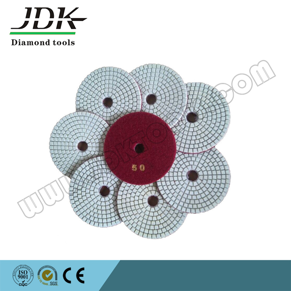 Jdk 100mm Grosor 2.5 mm Almohadillas de Pulido Flexibles de Diamante