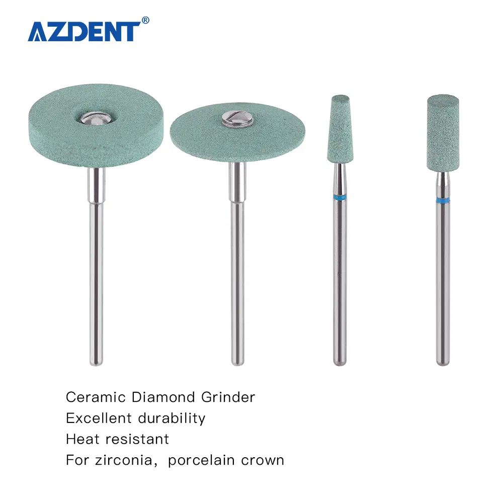Laboratorio Dental Azdent Muela de Diamante Cerámica Burs de Pulido de Porcelana de Circonio