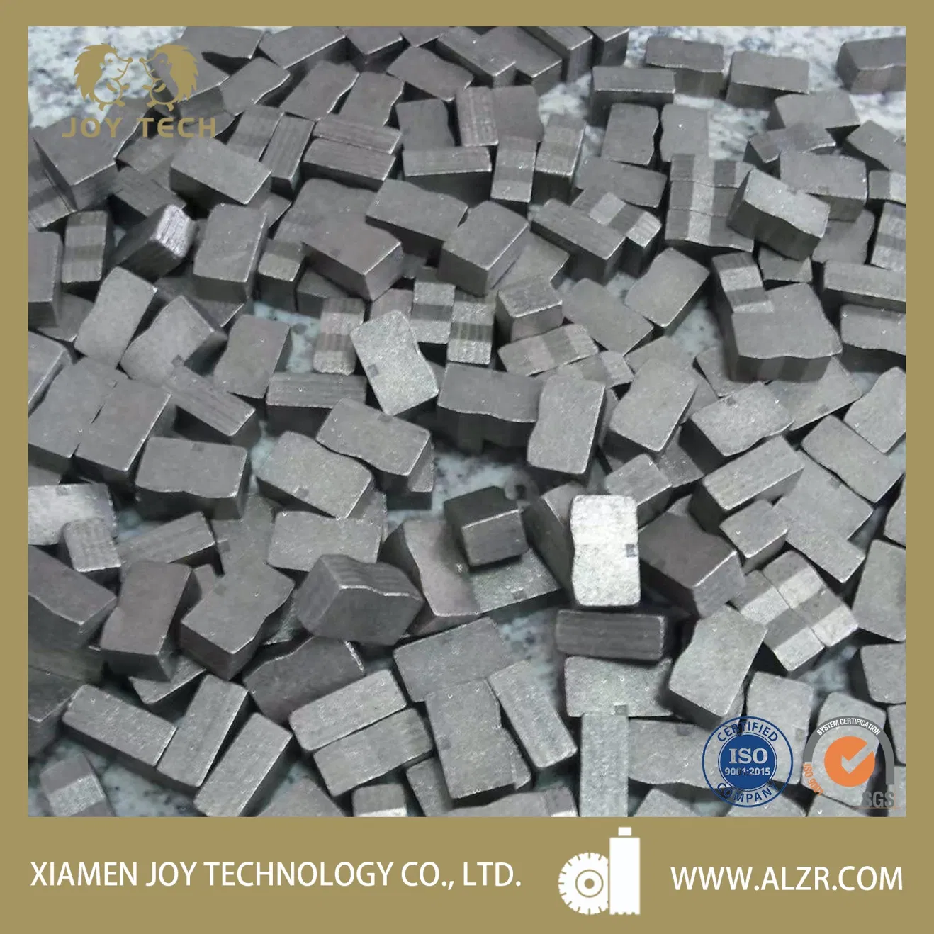 Herramientas de corte de múltiples capas de diamante para mármol y piedra, con segmentos de diamante para brocas de núcleo y discos de sierra