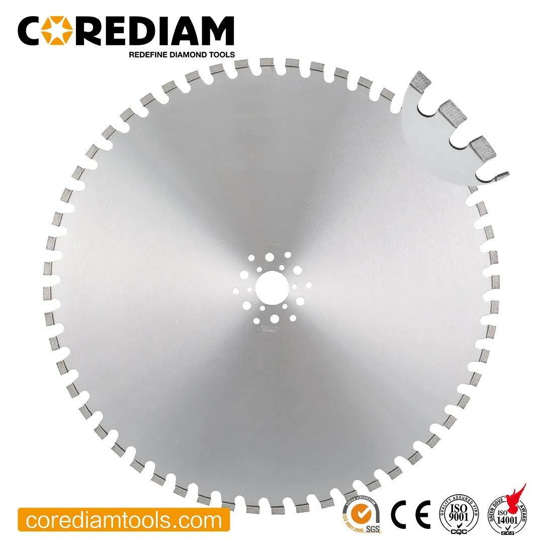 1000mm Disco de Corte de Diamante con Soldadura Láser para Corte de Concreto Reforzado