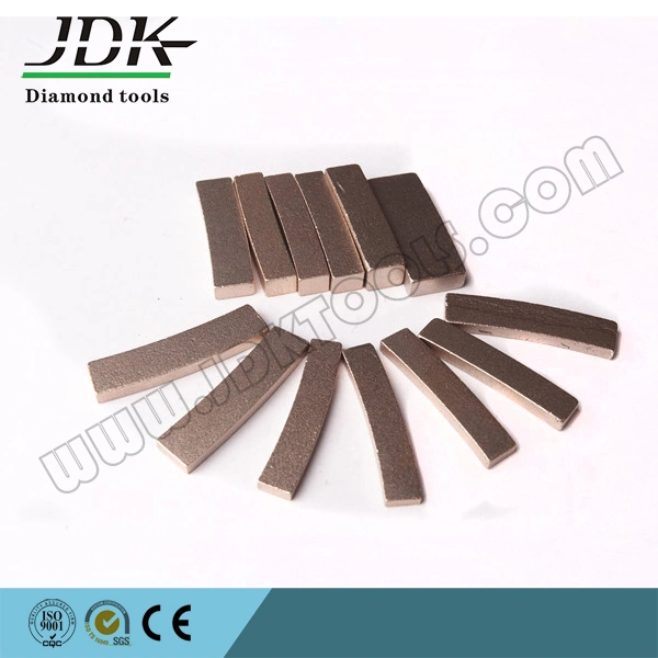 Segmento de diamante en forma de abanico para herramienta de corte de borde de mármol