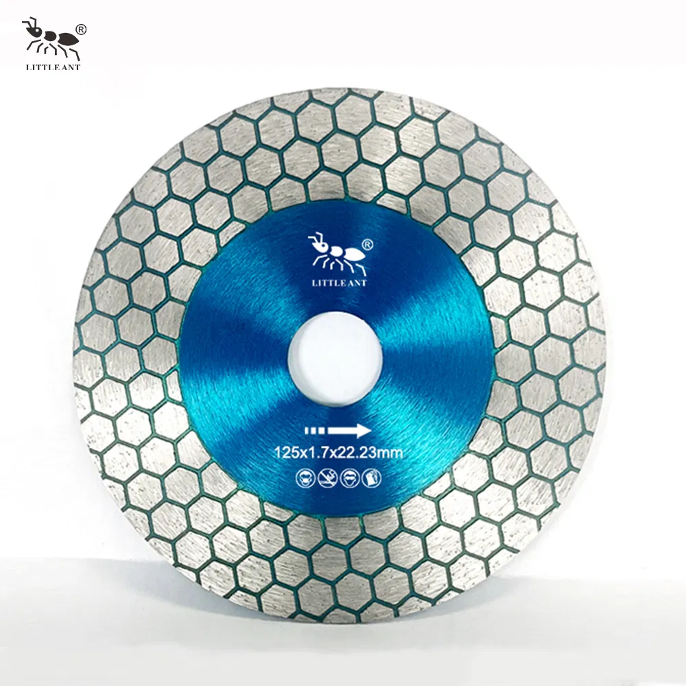 Pequeña hormiga disco de corte y molienda de diamante multifuncional de diseño hexagonal de doble cara