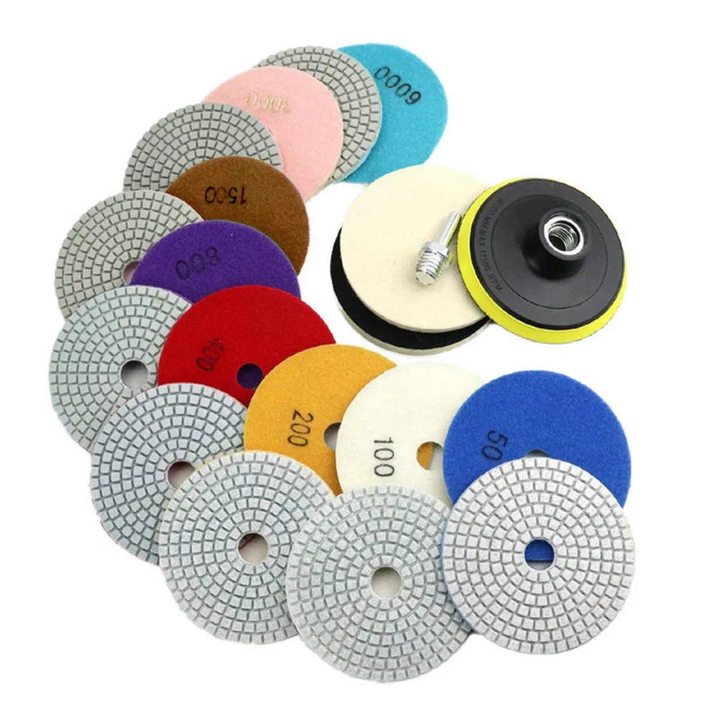 Gama de colores de discos de pulido