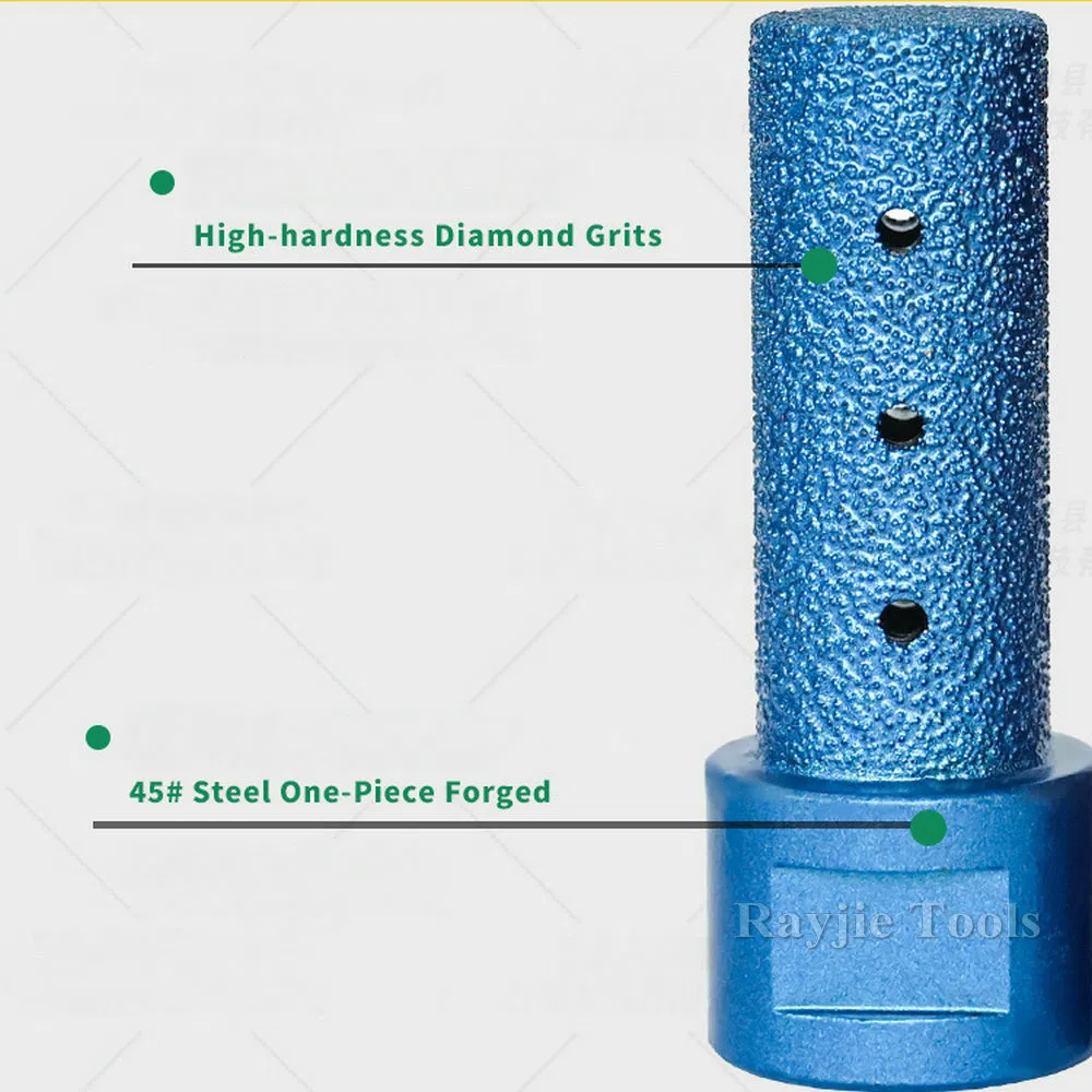 10-50mm Brocas de Fresado de Diamante Brazado al Vacío para Recortar y Ampliar Azulejos de Piedra