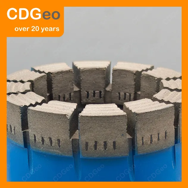 Brocas de perforación de núcleo de diamante impregnado para exploración Hq H W/L para perforación Cdgeo