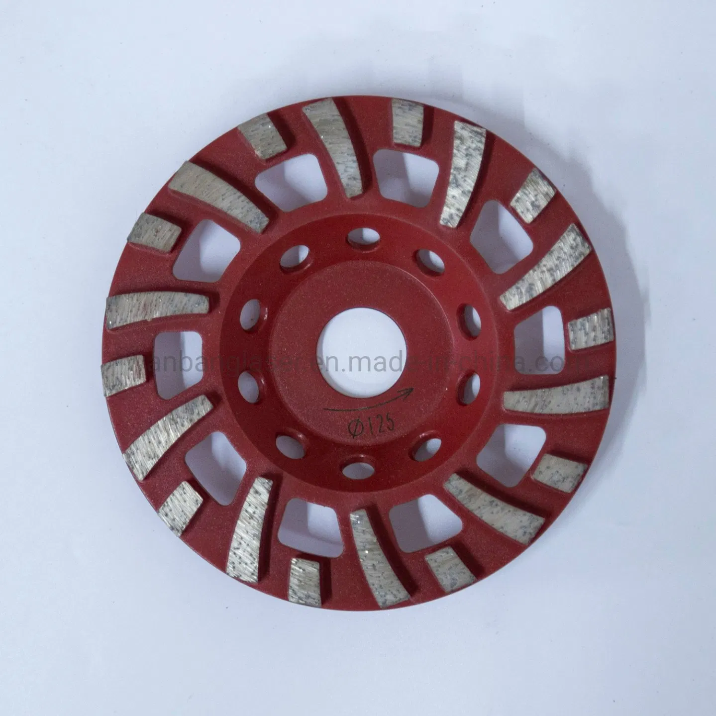 Disco de molienda de diamante de dientes pequeños para un rápido pulido de suelos de concreto