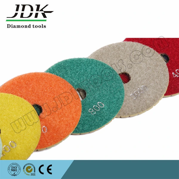 Jdk 100mm Grosor 2.5 mm Almohadillas de Pulido Flexibles de Diamante