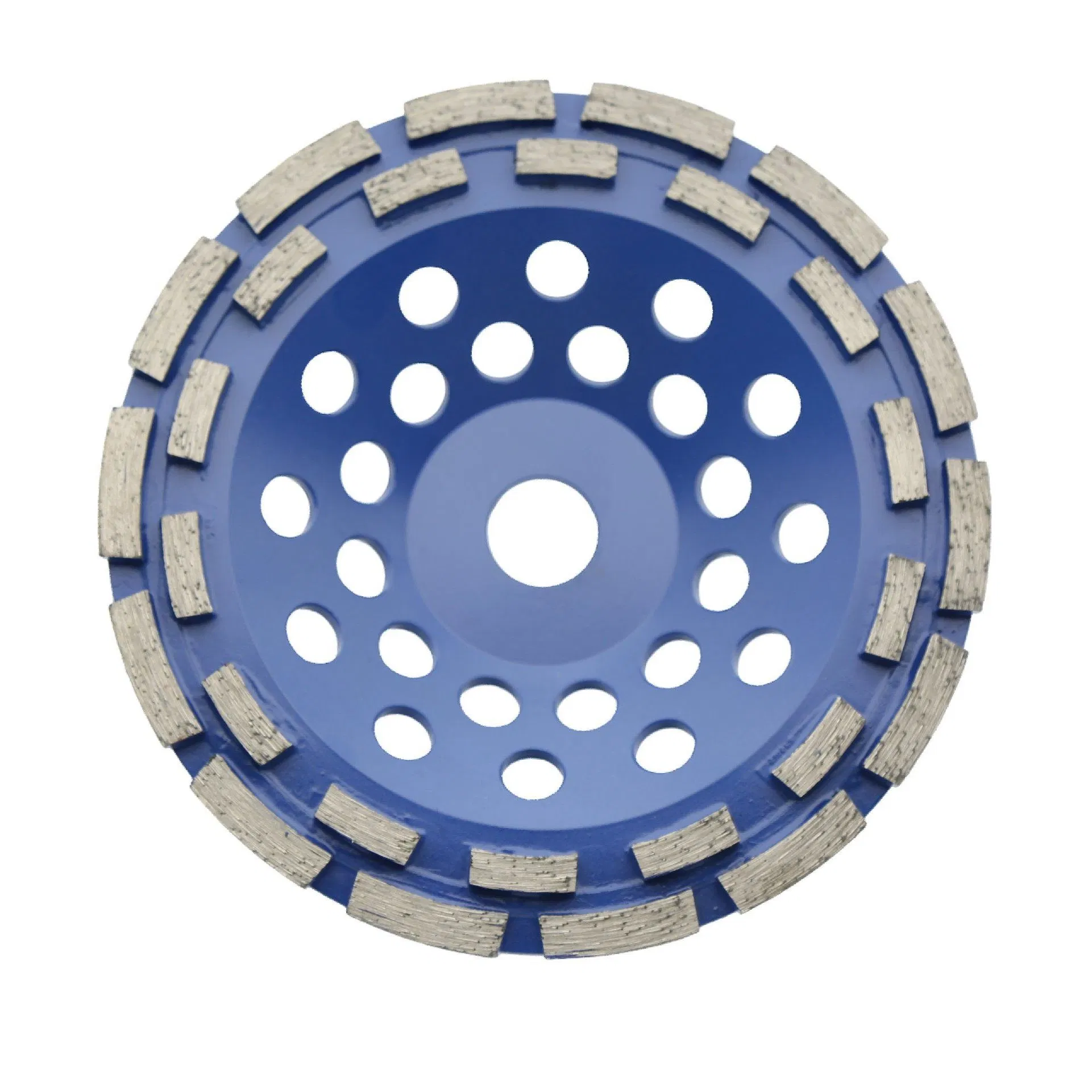 7inch Rueda de molienda de diamante de doble fila duradera para concreto